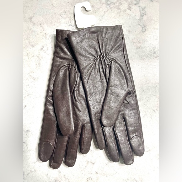 MK screen Touch Leather Gloves M - Picture 4 of 7